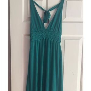 Teal green maxi dress size S